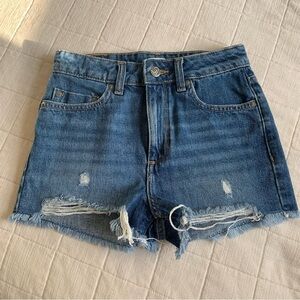 Roxy Distressed Blue Jean Shorts Size 23